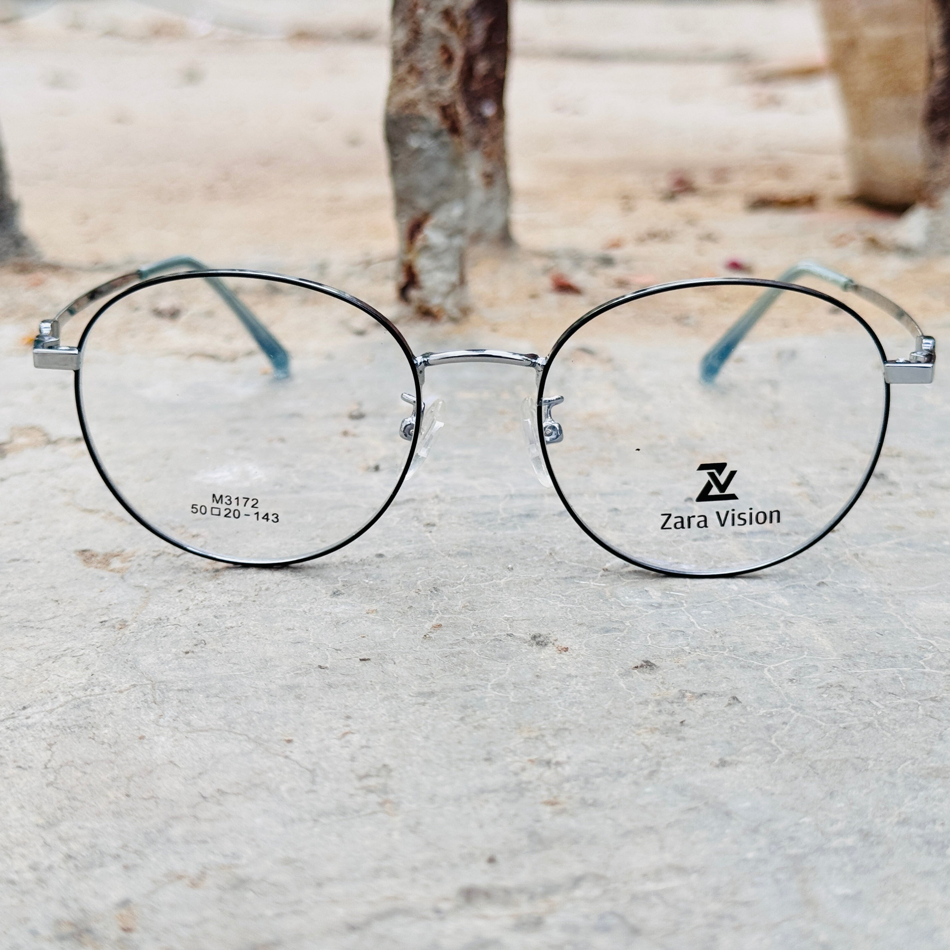 Dior – 3172 – 50 - Silver Black – Metal – Optics – Unisex