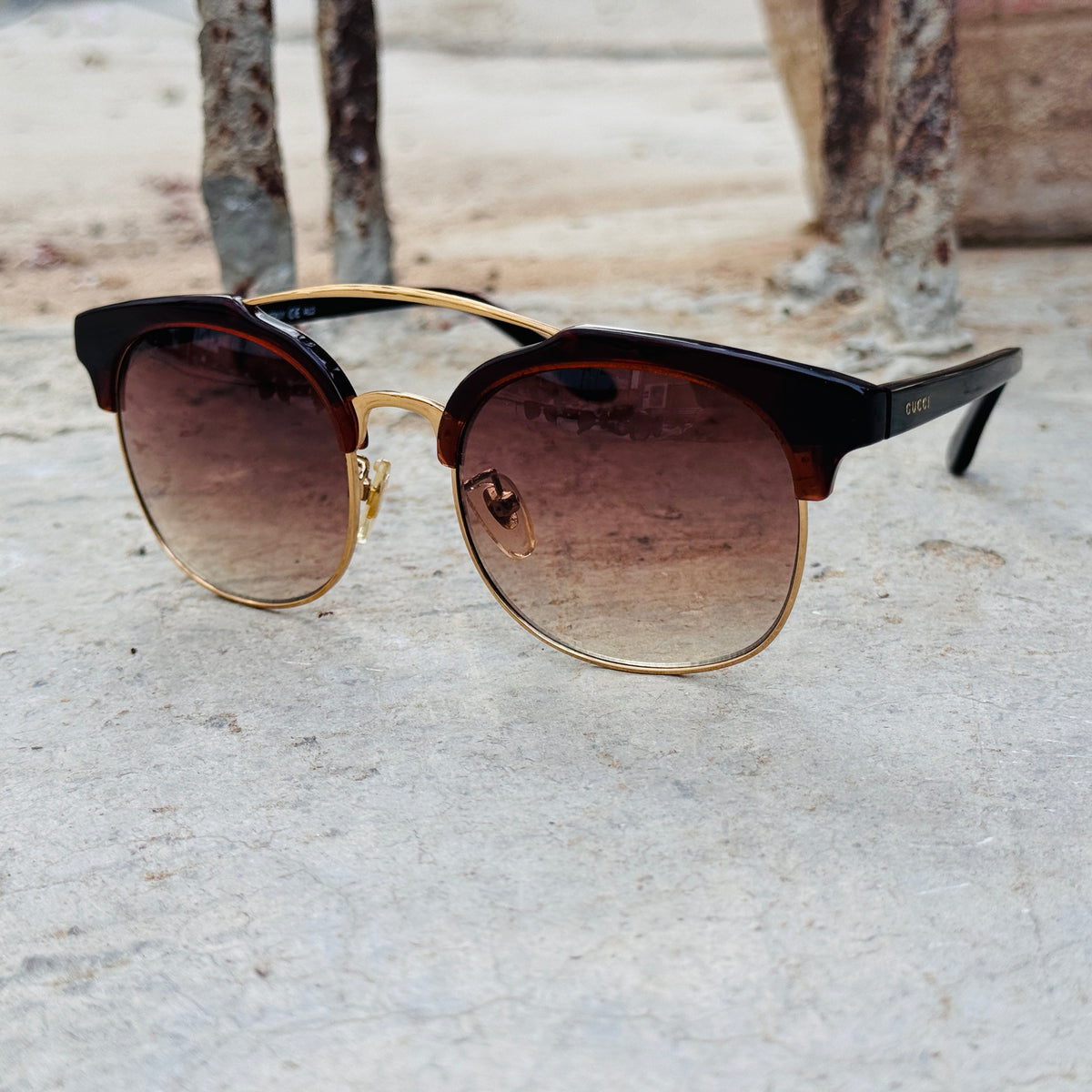 Gucci – 3809 - 54 – Brown - Acetate - Sunglasses – Unisex - Premium