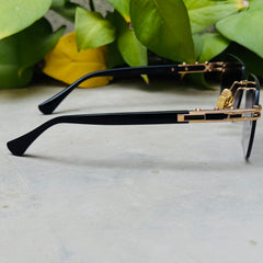 Dita – 152 - 60 –  Golden Black Gradient - Metal - Sunglasses – Unisex - Premium