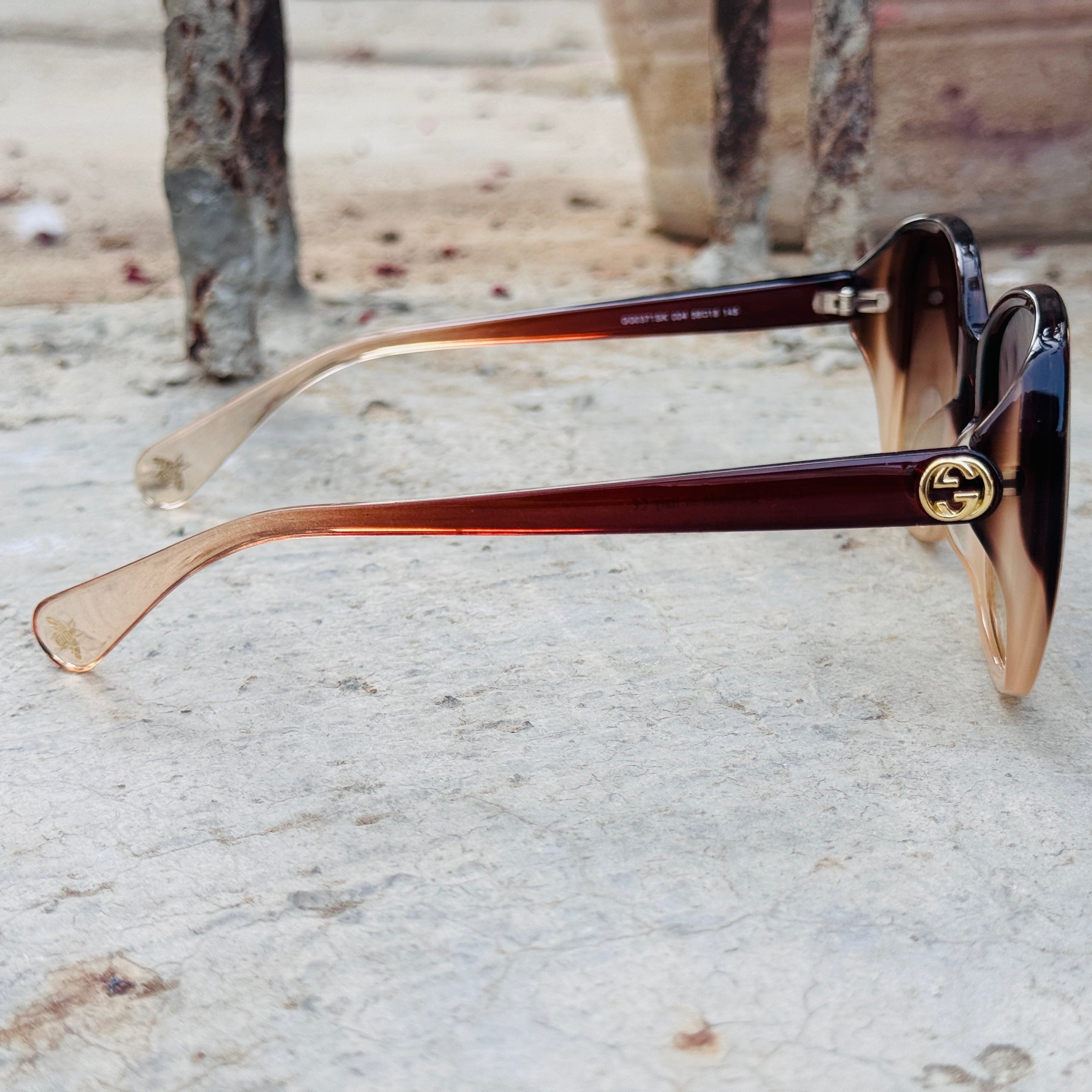 Gucci – 002 - 56 – Brown - Acetate - Sunglasses – Ladies - Premium