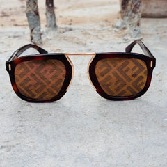 Fendi – 8035 - 55 – Brown - Acetate - Sunglasses – Unisex - Premium