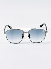 RayBan – 3659 – 55 – Grey Blue –  Metal - Sunglasses – Unisex - Premium