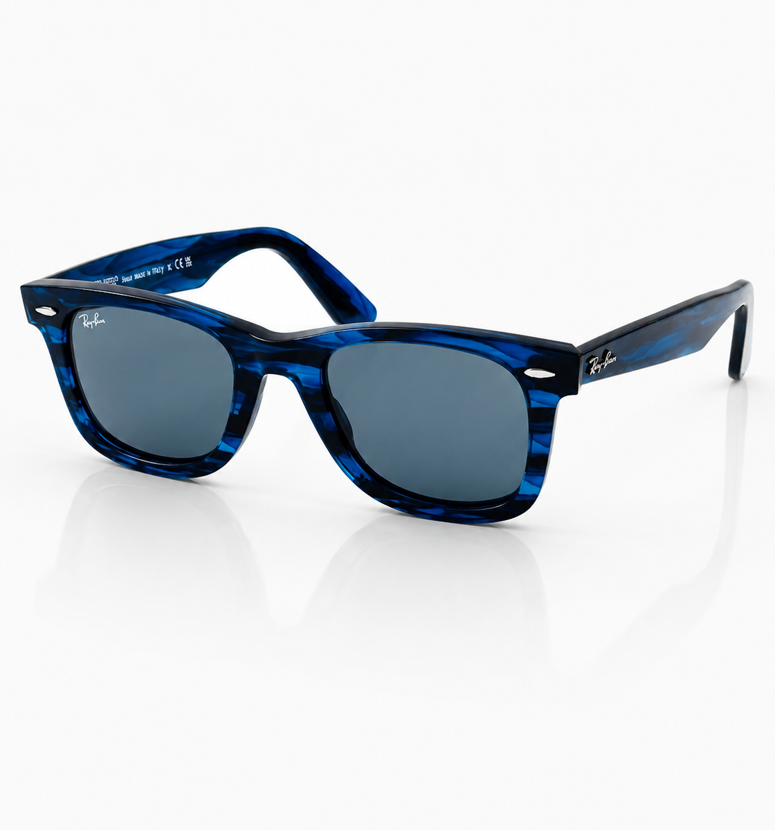 RayBan – 2140 – 50 – Blue Textured –  Acetate- Sunglasses – Unisex - Premium