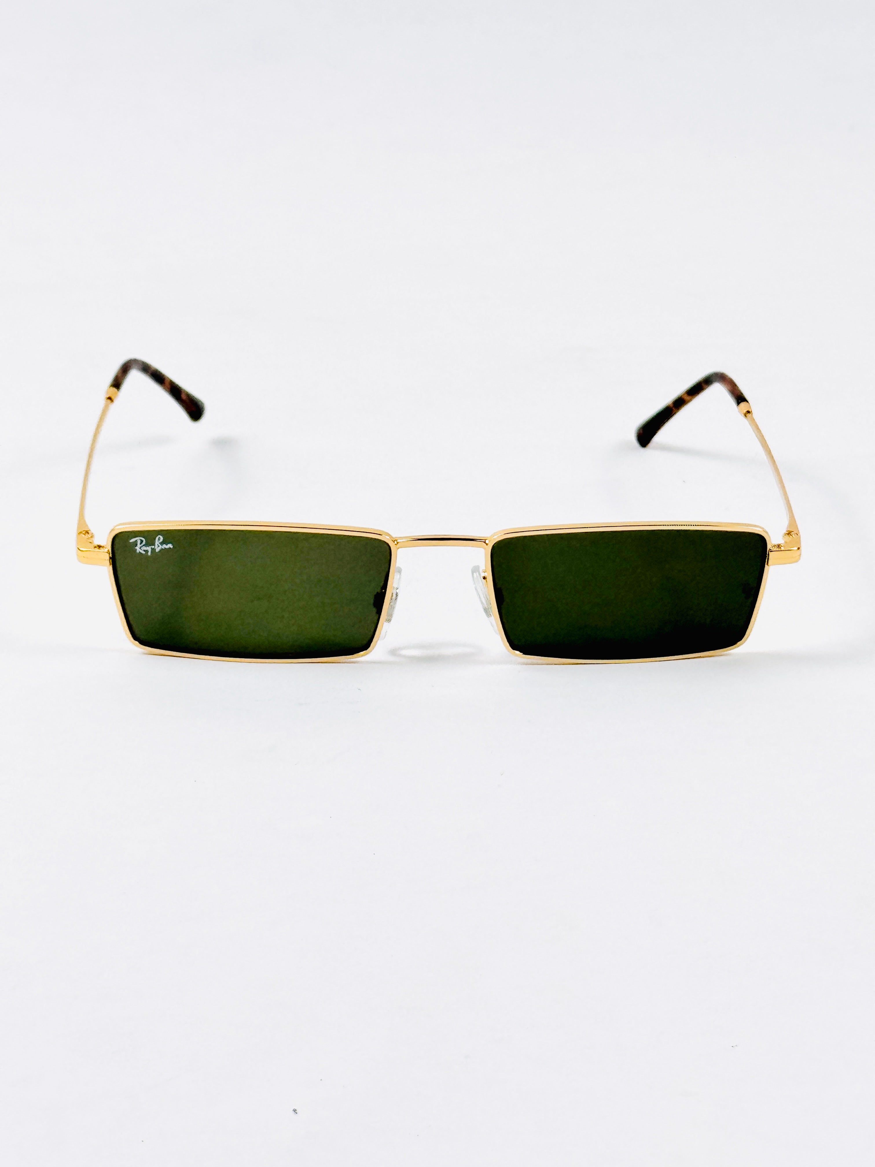 RayBan – 3741 – 56 – Golden Green –  Metal - Sunglasses – Unisex - Premium