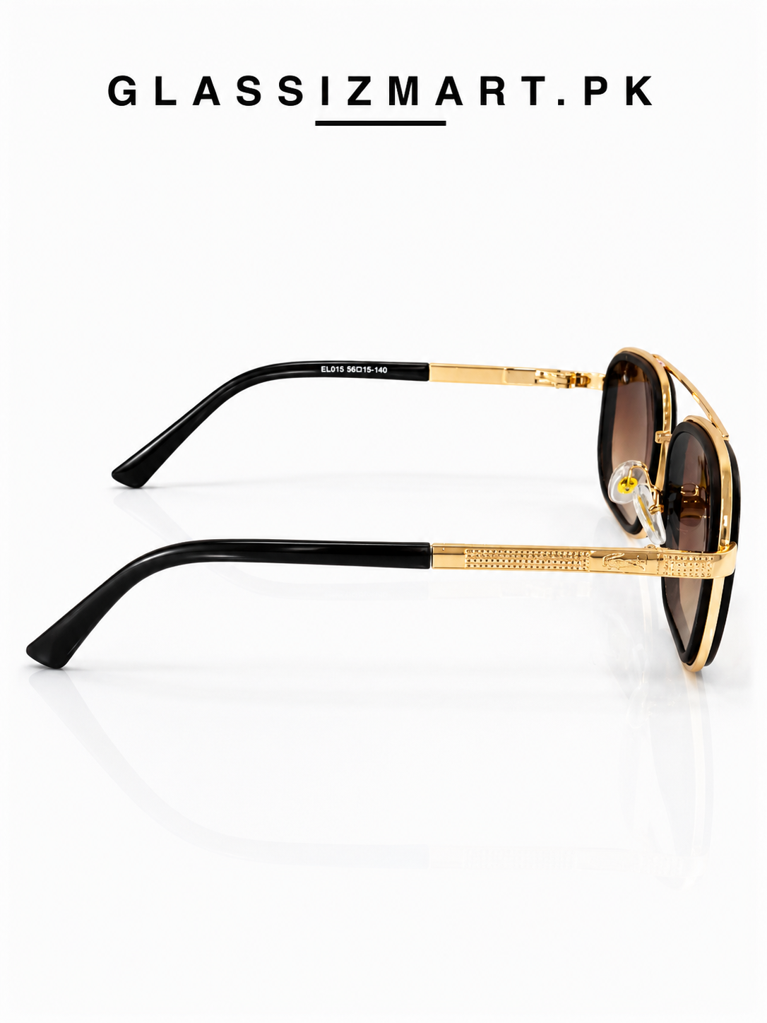 Lacoste – 9005 – 58 – Golden Brown Gradient – Metal – Sunglasses – Unisex