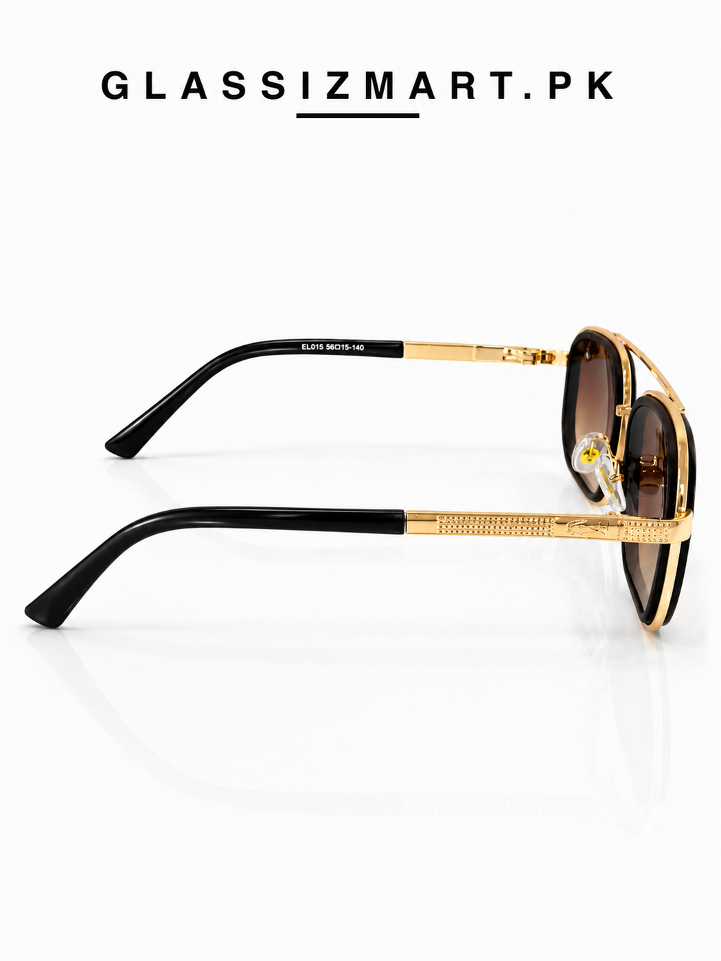 Lacoste’s – 9005 – 58 – Golden Brown Gradient – Metal – Sunglasses – Unisex