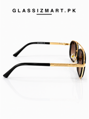 Lacoste’s – 9005 – 58 – Golden Brown Gradient – Metal – Sunglasses – Unisex