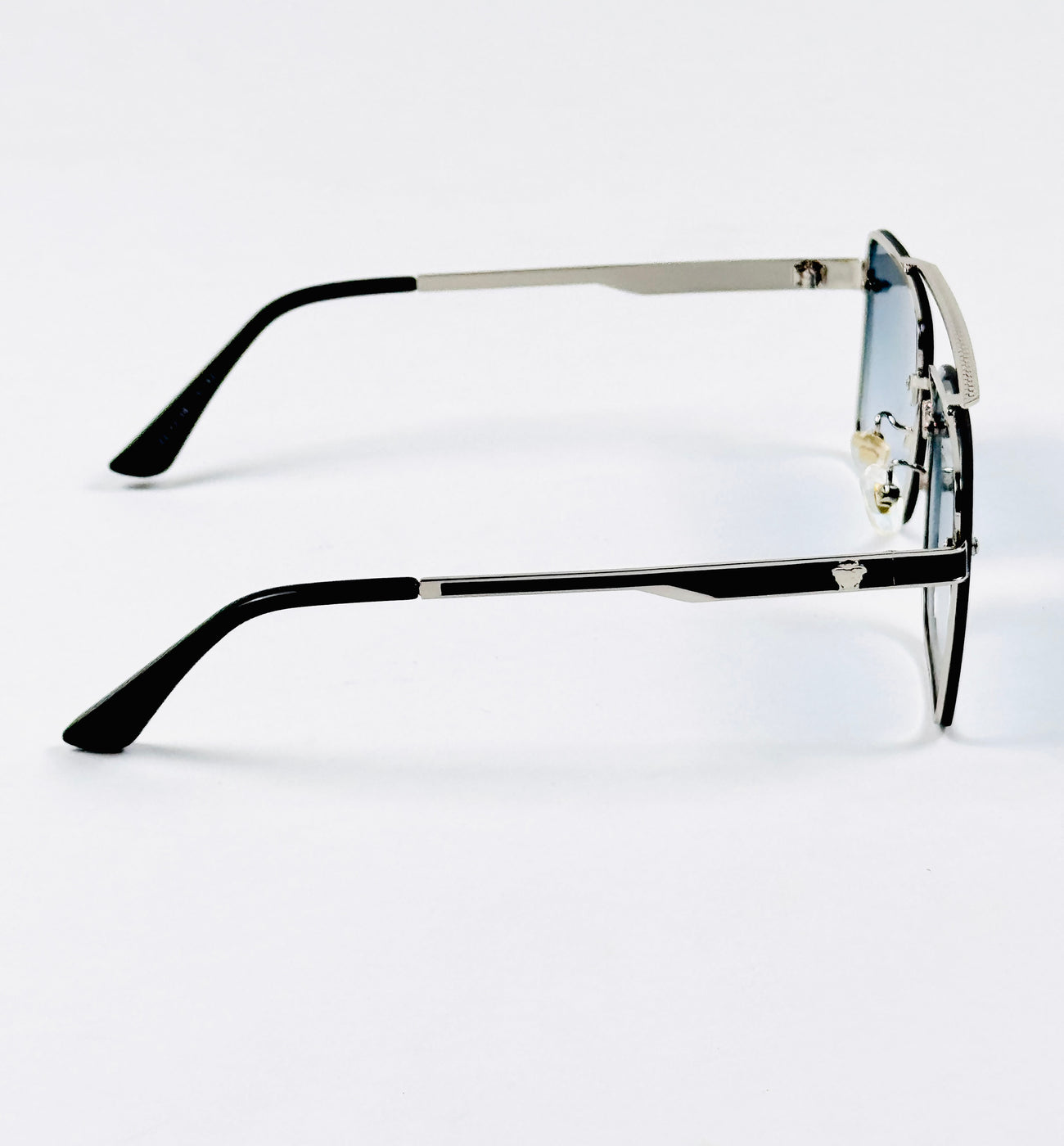 Versace – 22172 – 58 – Silver Blue – Metal – Sunglasses – Unisex