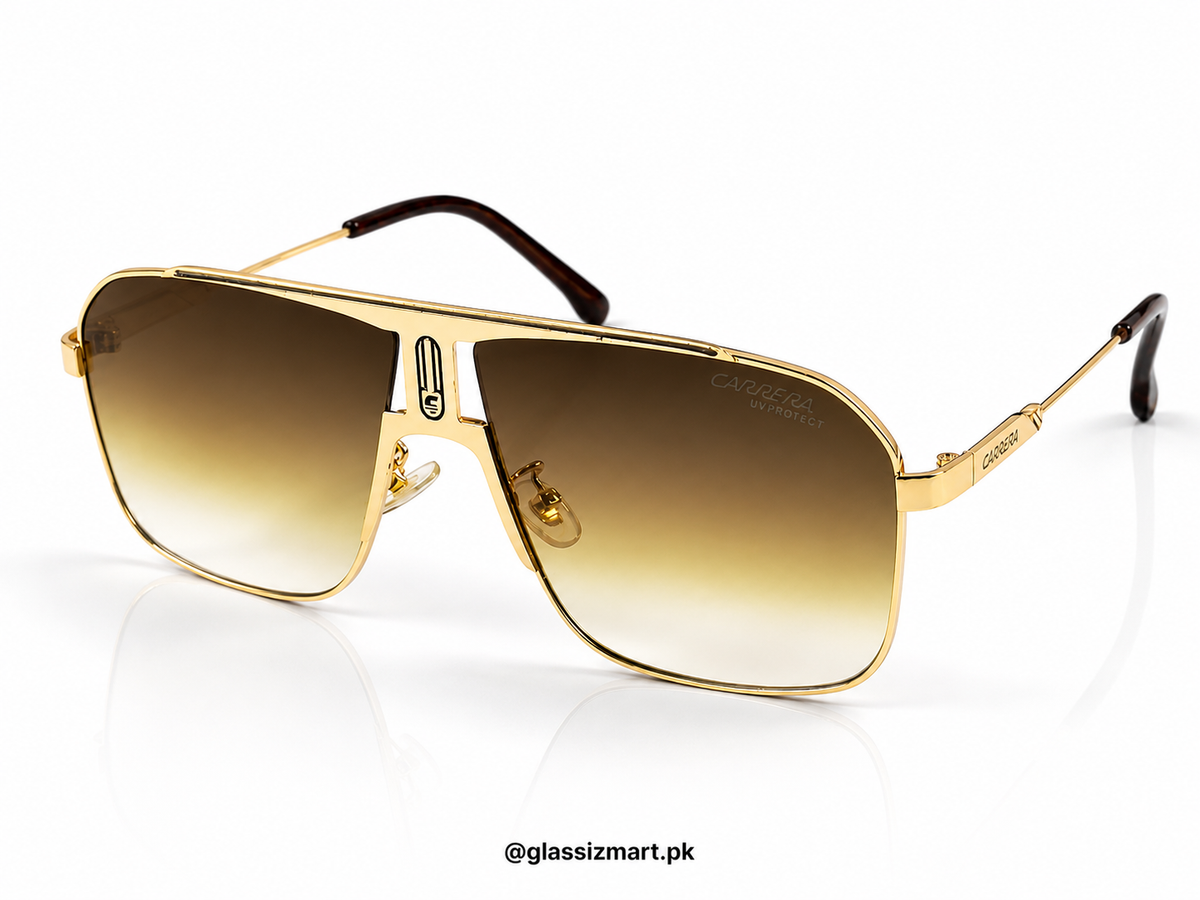 Carrera - Golden Brown Gradient– 10420 - 64 - Metal - Sunglasses – Unisex