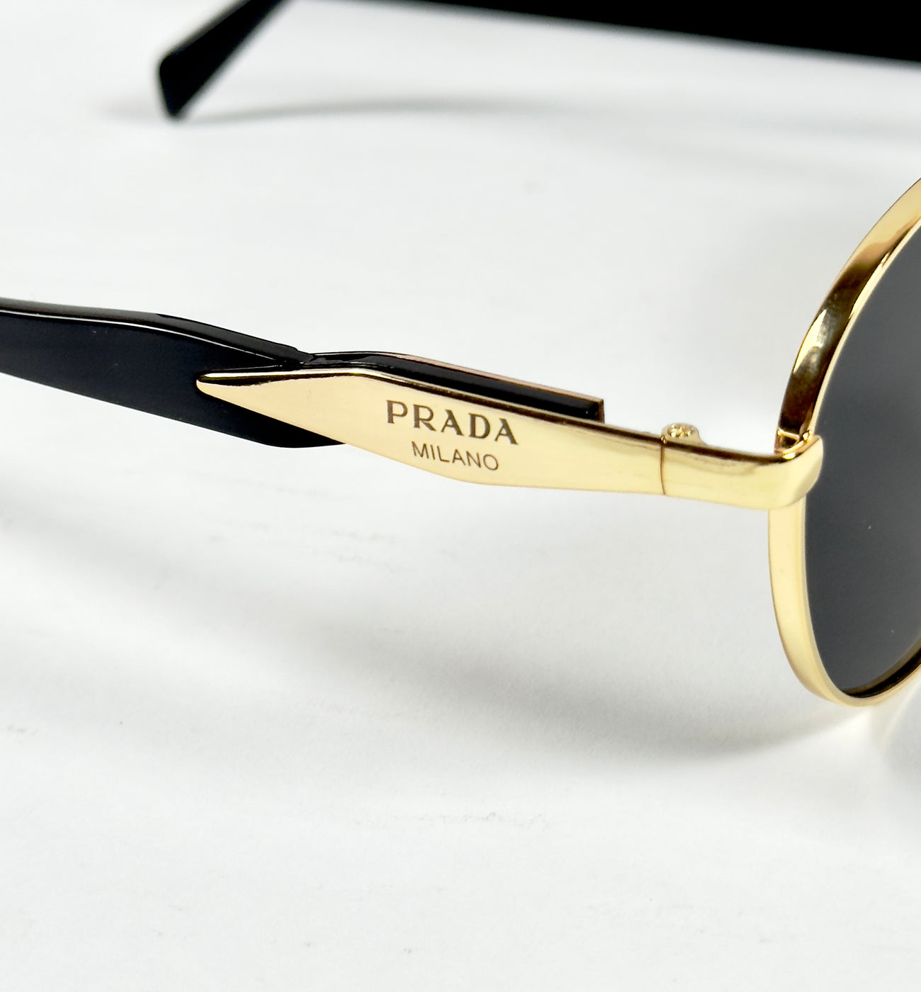 Prada – 56ZS – 54 – Golden Black – Metal – Sunglasses – Unisex