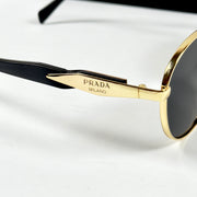 Prada – 56ZS – 54 – Golden Black – Metal – Sunglasses – Unisex