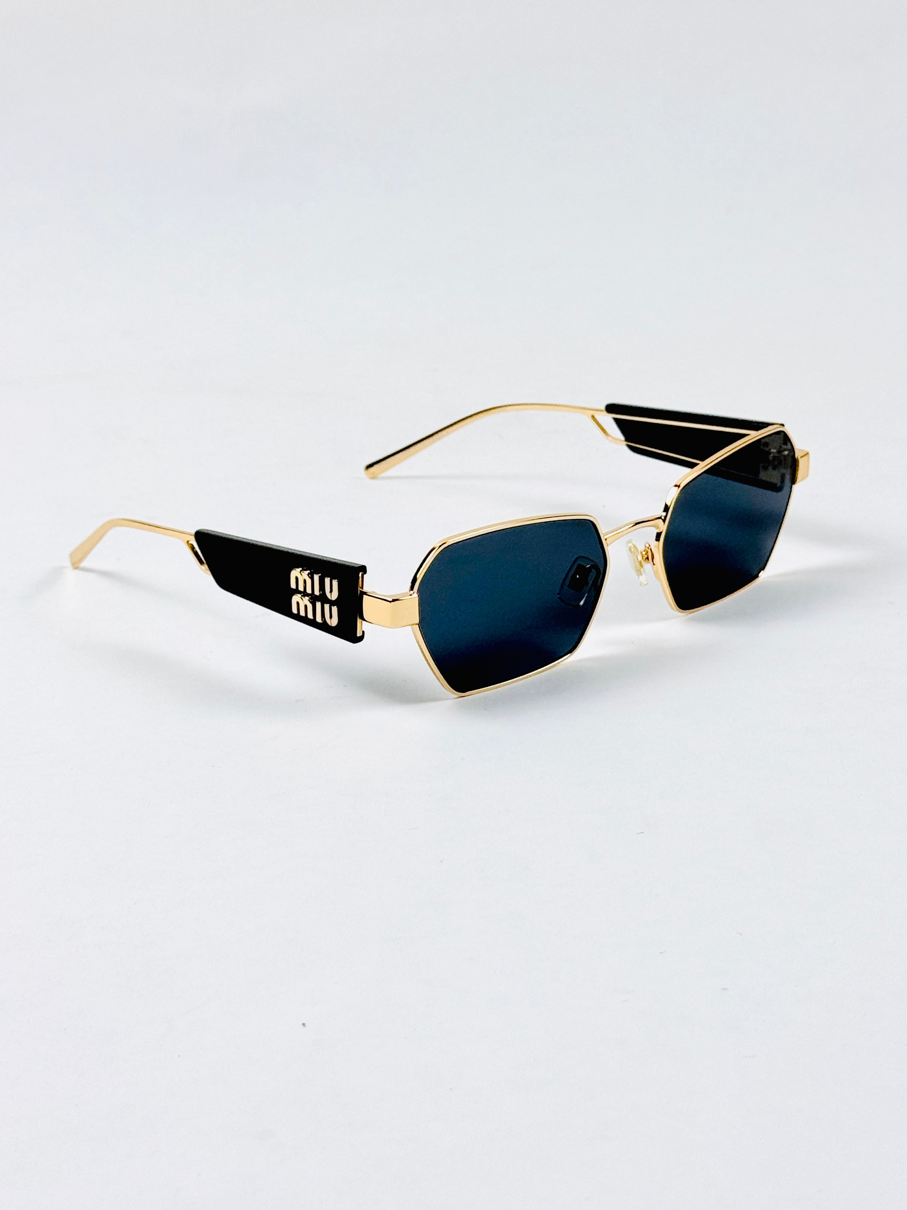Miu Miu – SMU63w - 56 – Golden Black – Metal - Sunglasses – Ladies - Premium