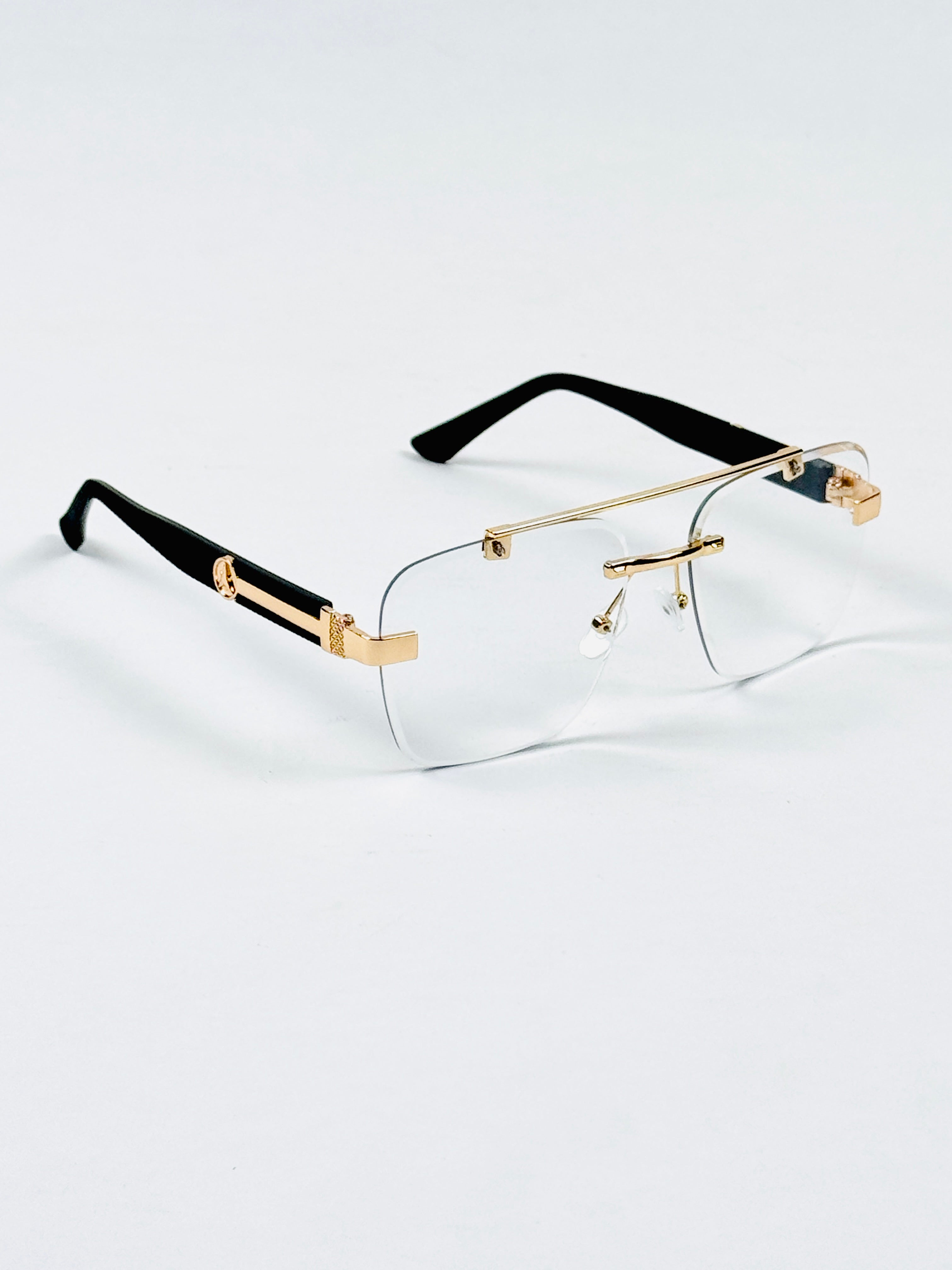Rimless – 2341 – 53 – Golden –  Metal - Optics – Unisex (Transition)