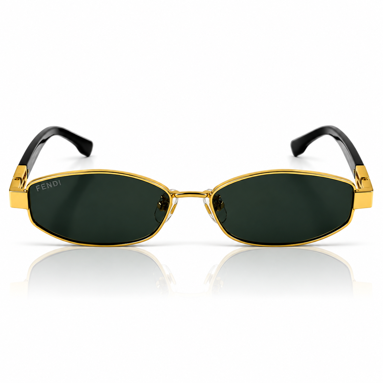 Fendi – 4026 - 54 – Golden Black – Metal - Sunglasses – Unisex - Premium