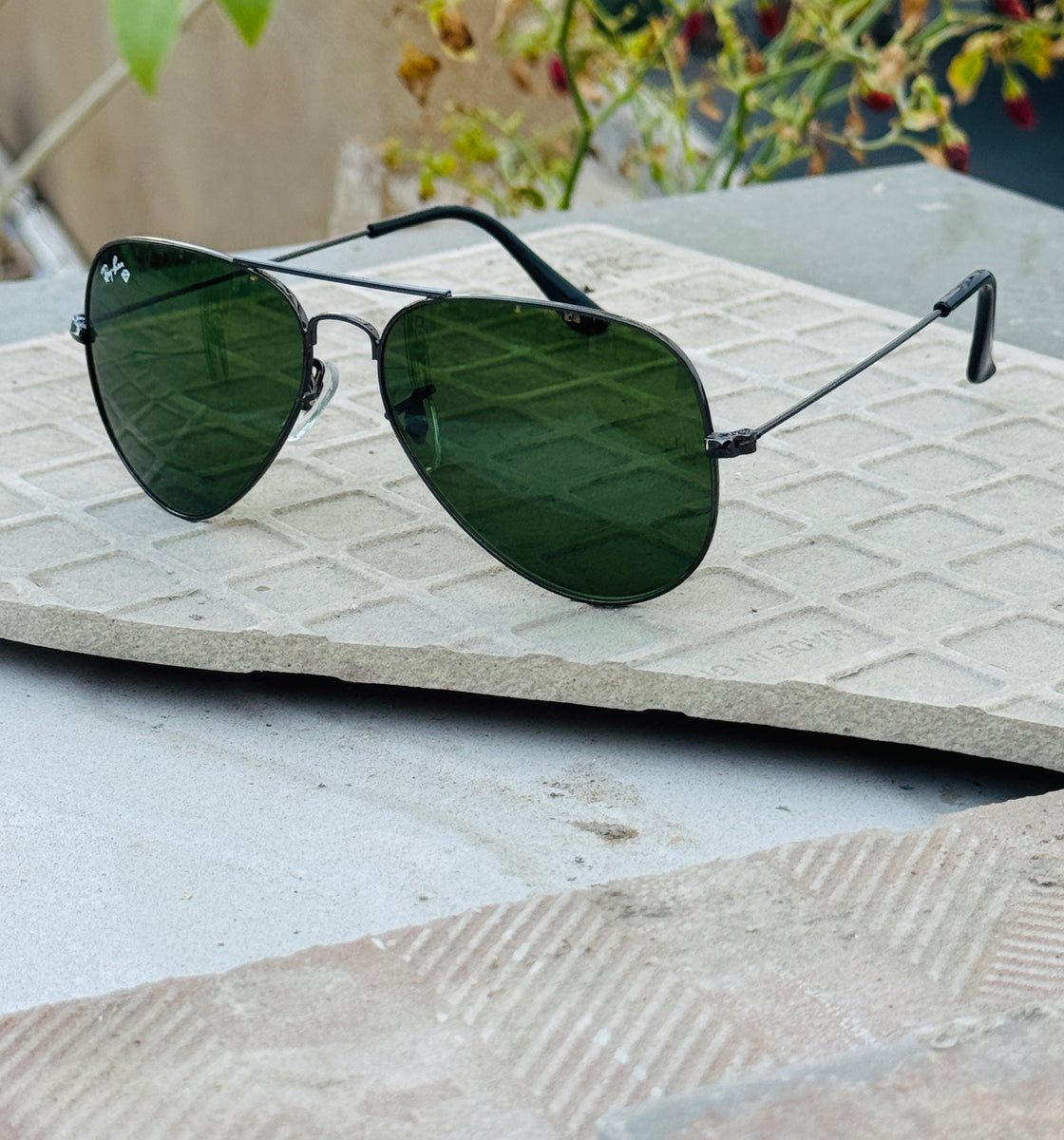 R.ban – 3026 – 62 – Grey Green – Metal – Sunglasses – Unisex