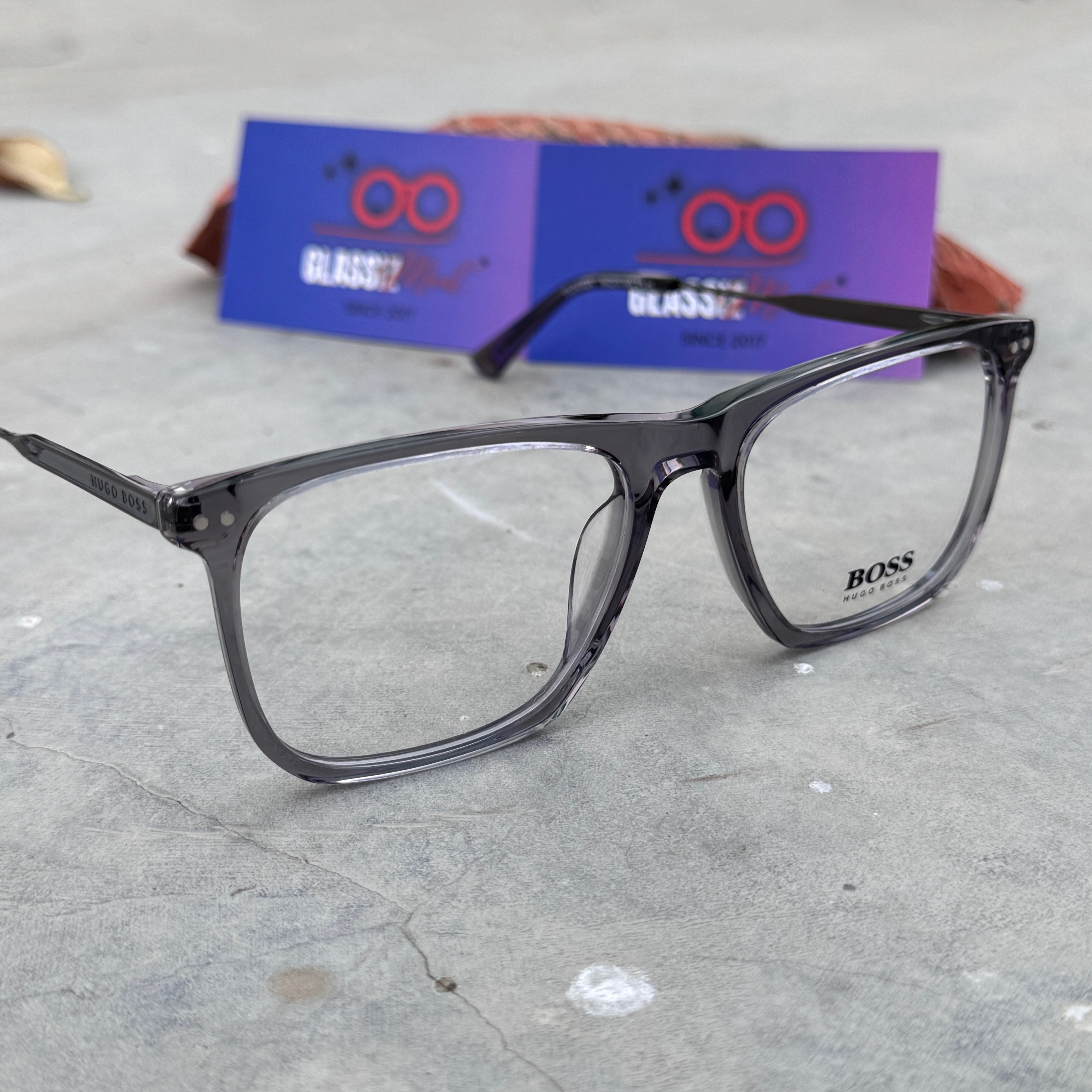 Boss – 4342 – 54 – Grey - Acetate- Metal - Optics – Unisex - Premium