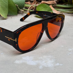 Tom Ford – 1044 - 60 - Tortoise Red – Acetate - Sunglasses – Unisex - Premium