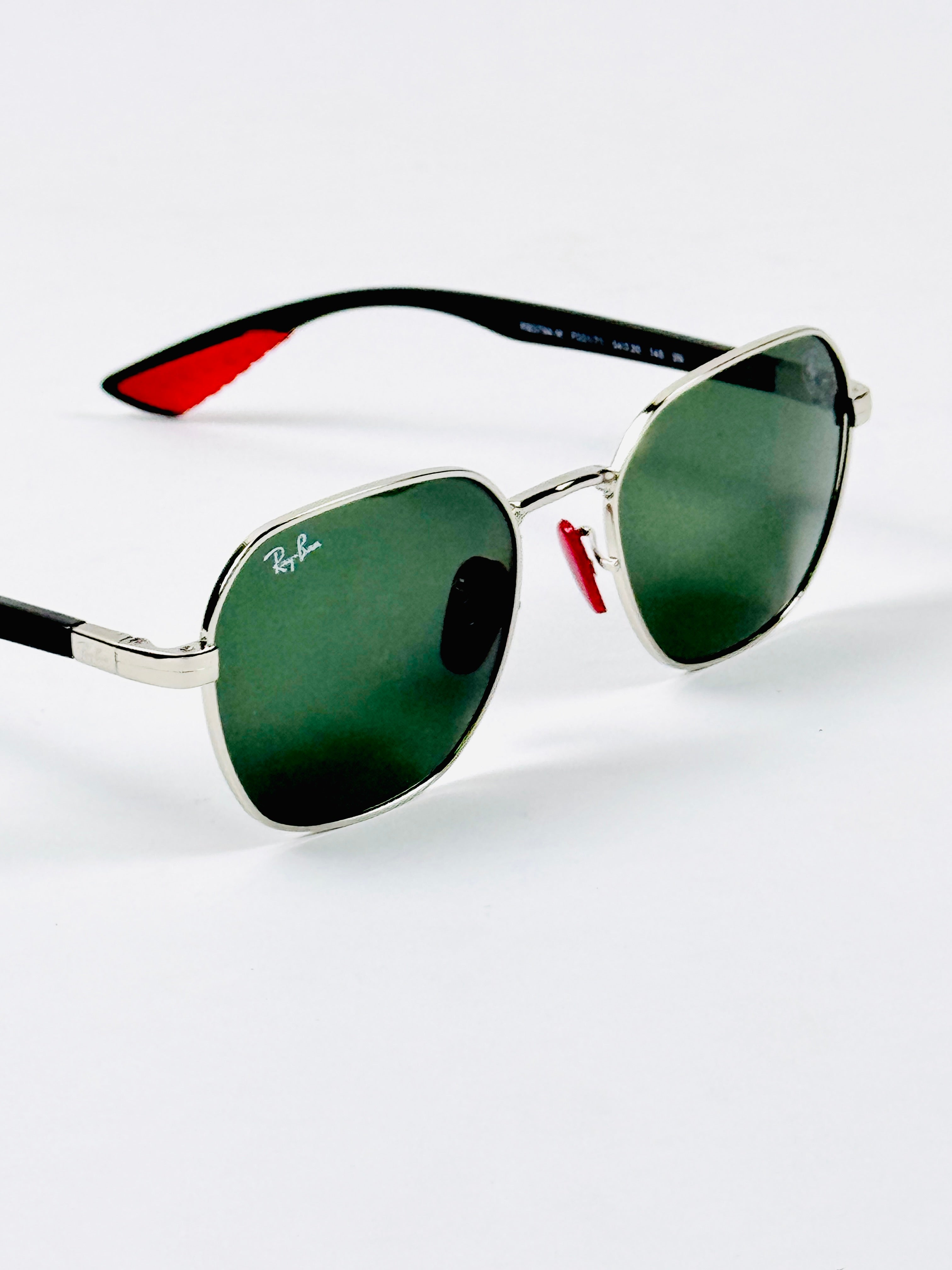 RayBan – 3794 – 54 – Silver Green –  Metal - Sunglasses – Unisex - Premium