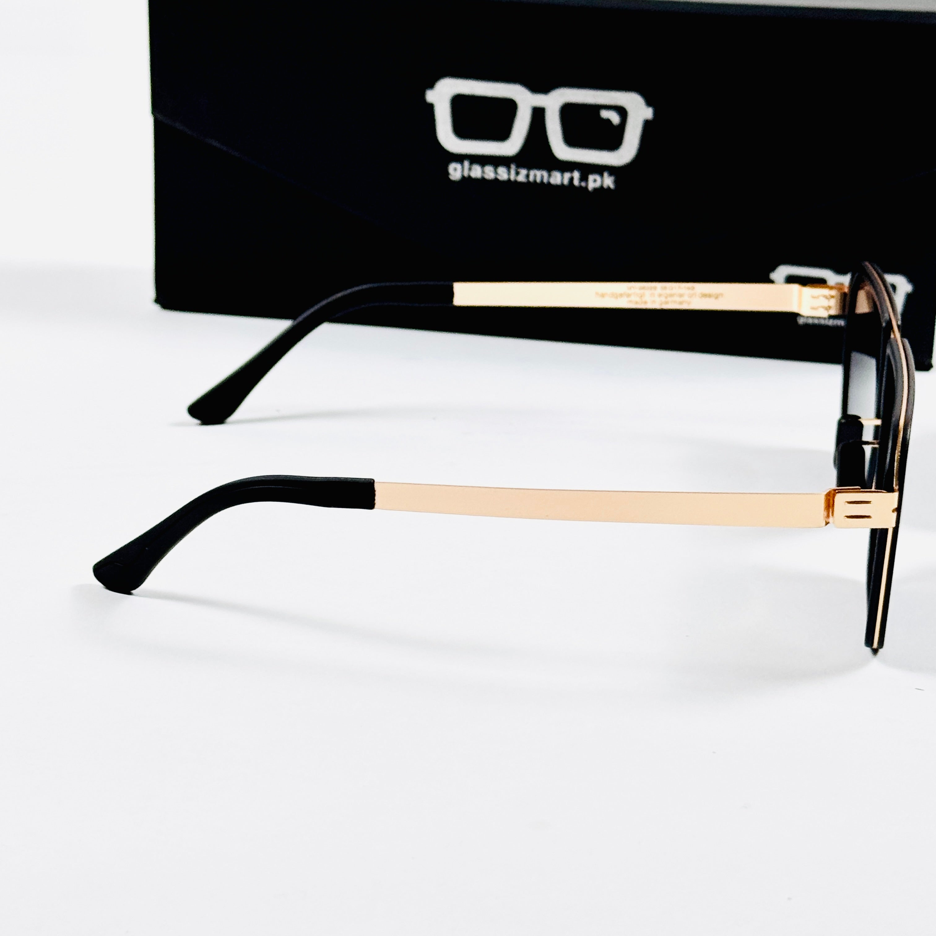 ICI BERLIN – 88329 – 55 – Golden Black –  Metal - Sunglasses – Unisex