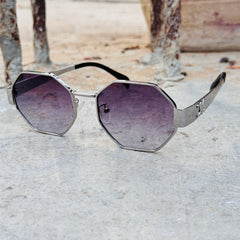 Celine – 2157 - 58 – Silver Black – Metal – Sunglasses - Unisex