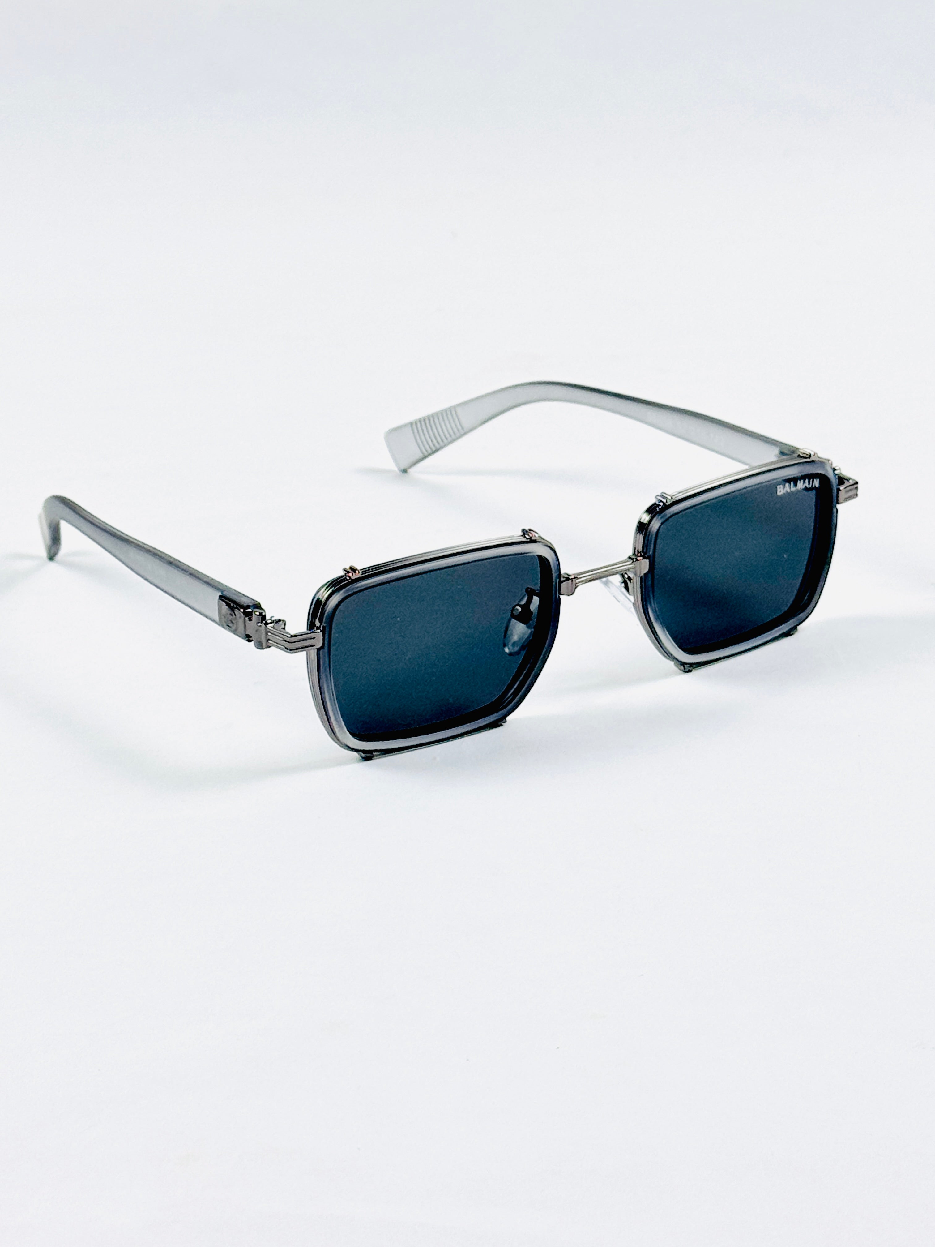 Balmain – 98038 - 52 - Grey Black – Metal – Sunglasses - Unisex