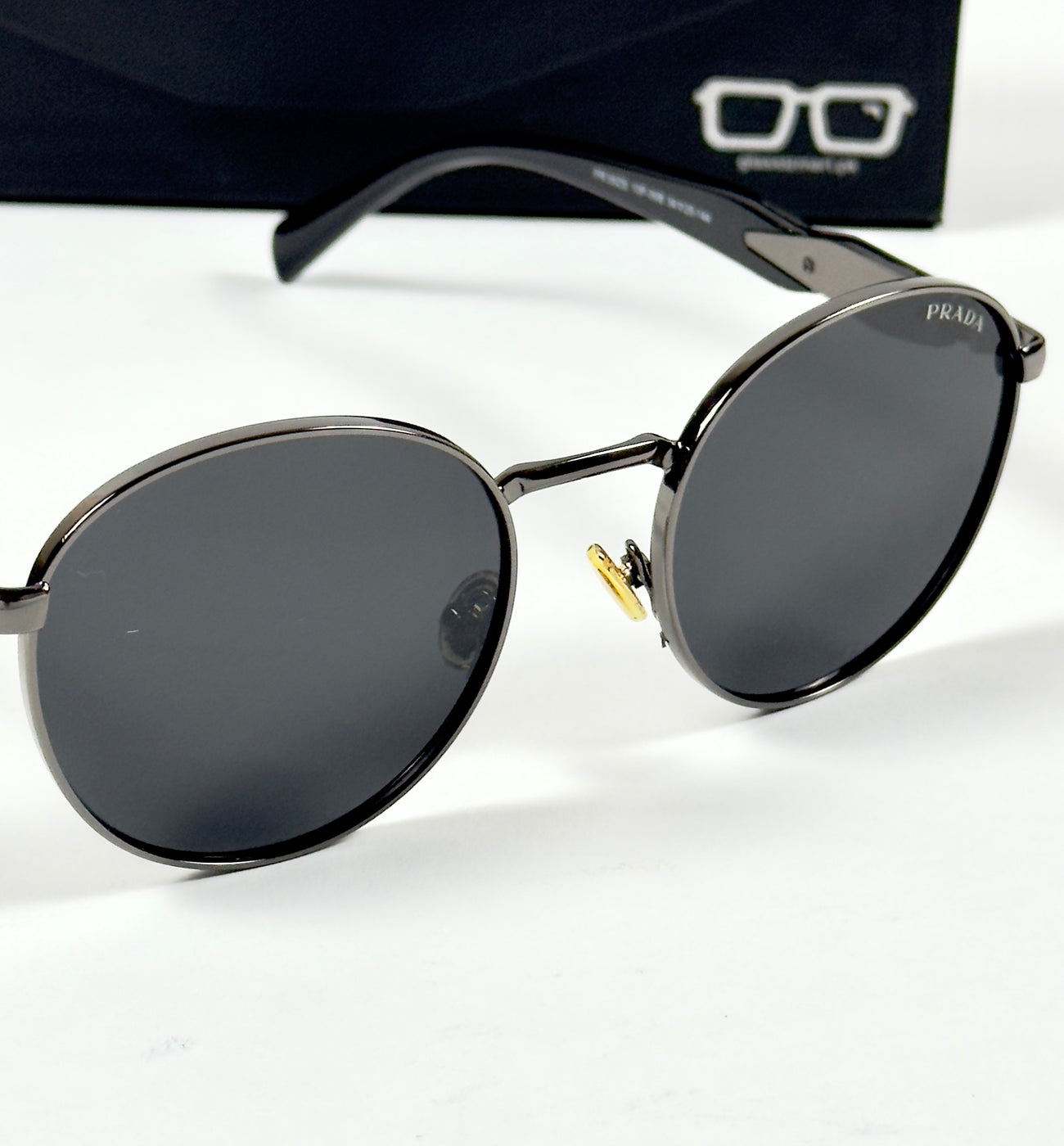 Prada – 56ZS – 54 – Grey Black – Metal – Sunglasses – Unisex