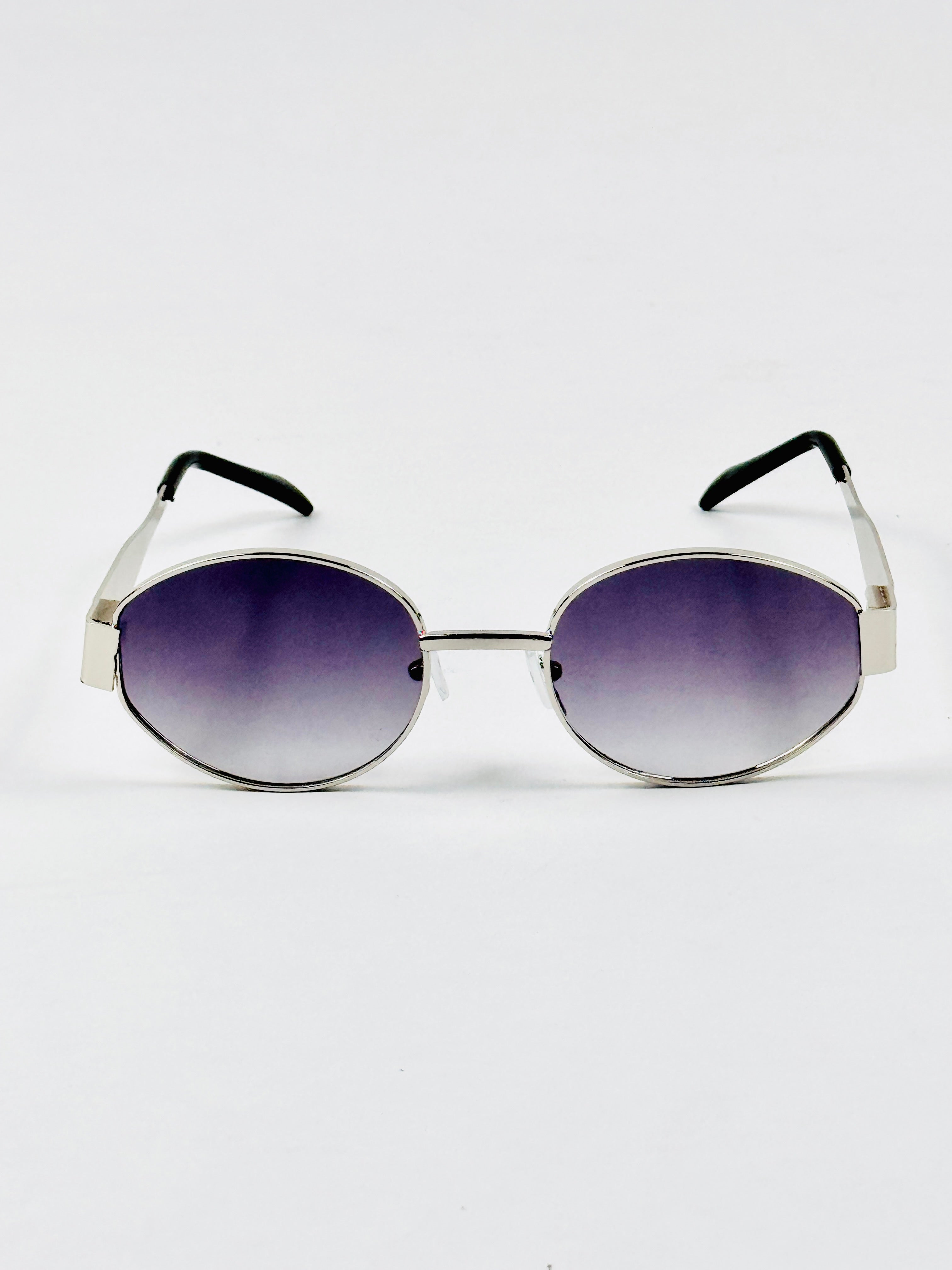 Celine – Triomphe - 55 – Silver Black Gradient – Metal – Sunglasses - Unisex