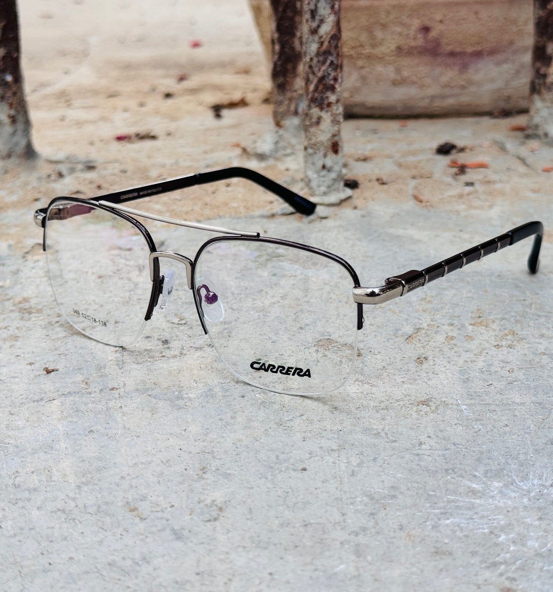 Carrera – 349 – 52 – Silver Black –  Metal - Optics – Unisex