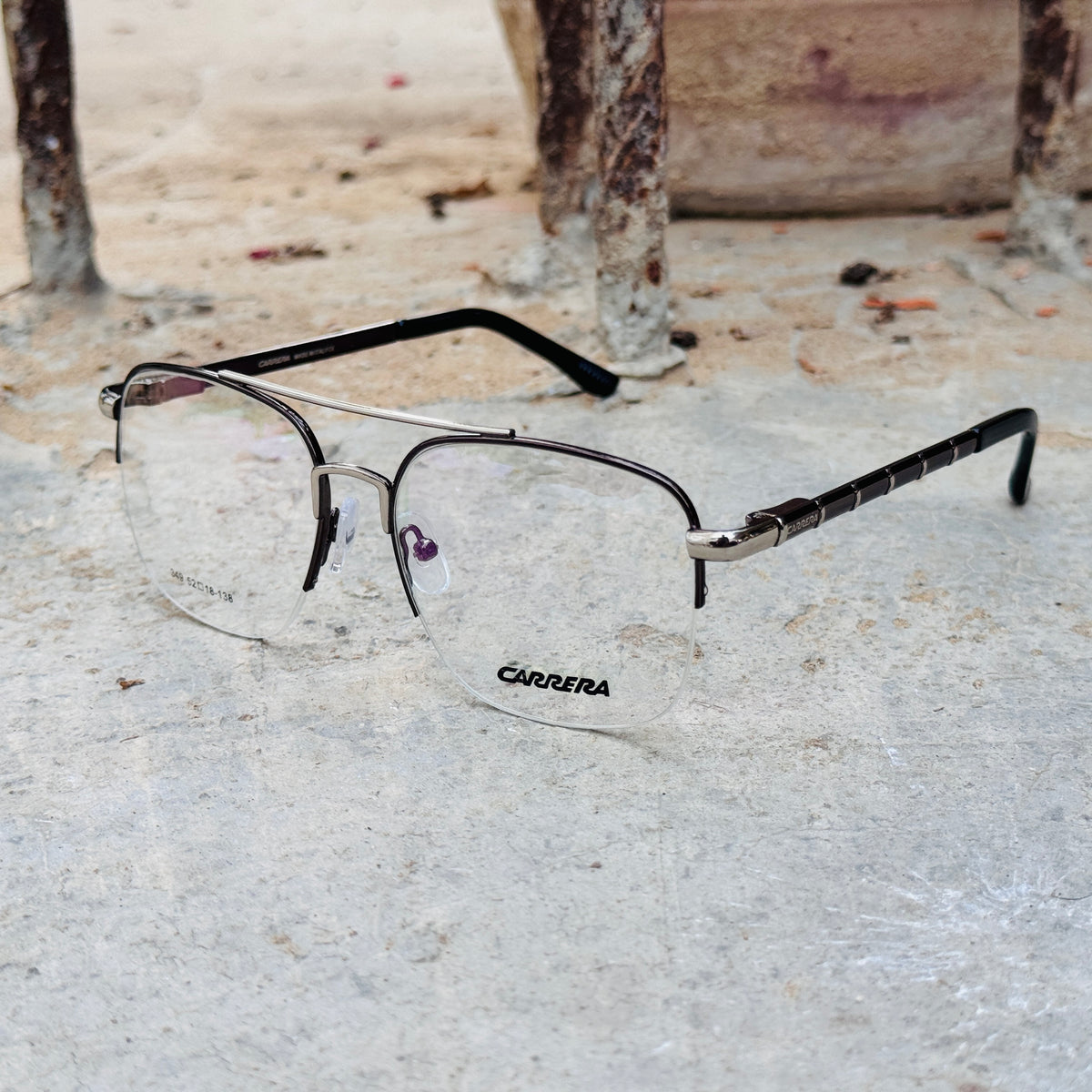 Carrera – 349 – 52 – Silver Black –  Metal - Optics – Unisex