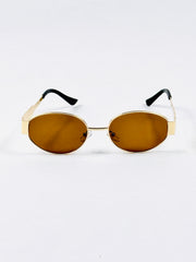Celine – Triomphe - 55 – Golden Brown – Metal – Sunglasses - Unisex