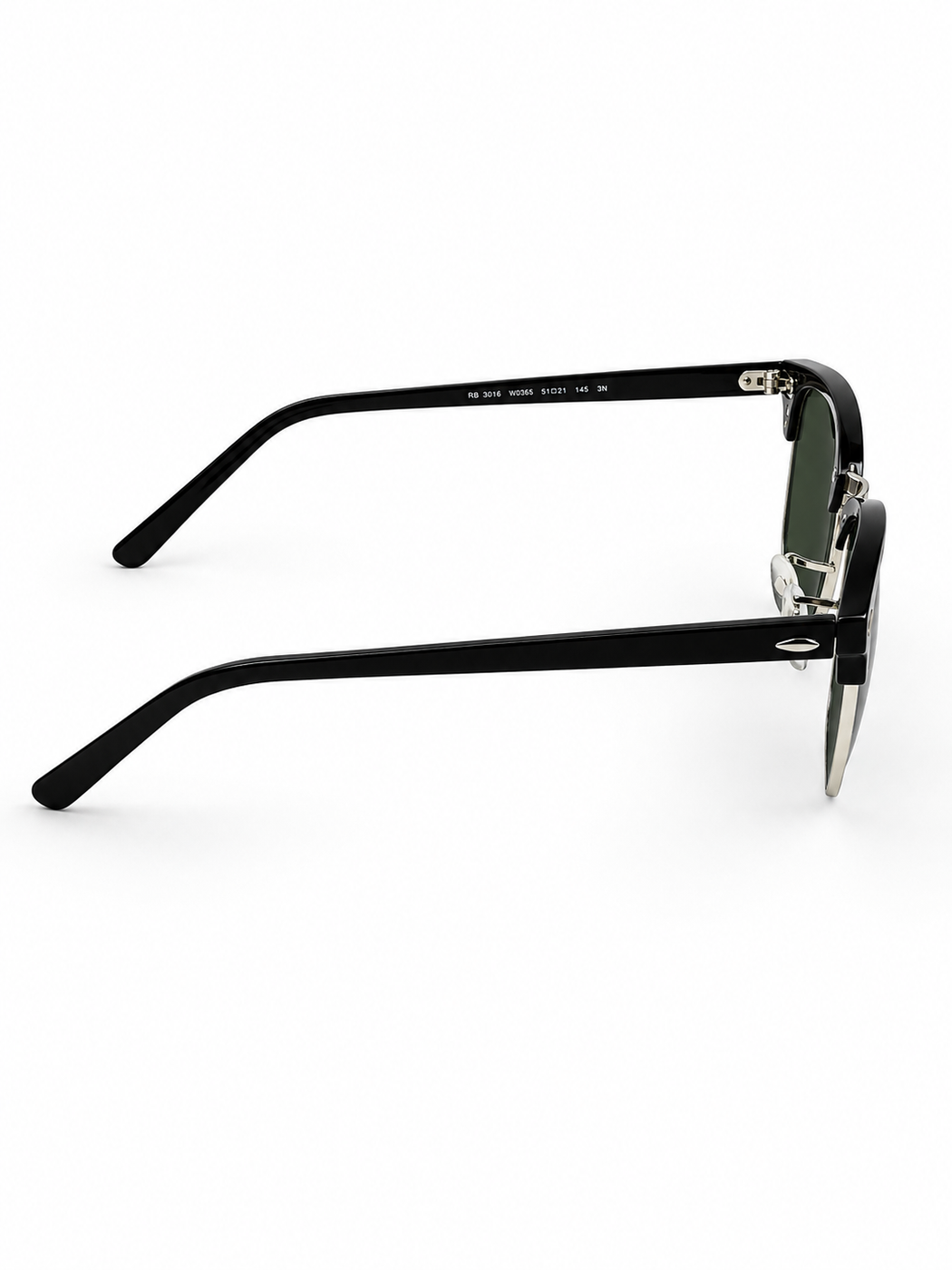 Ray Ban – 3016 – Clubmaster – Silver Green – Sunglasses - Premium