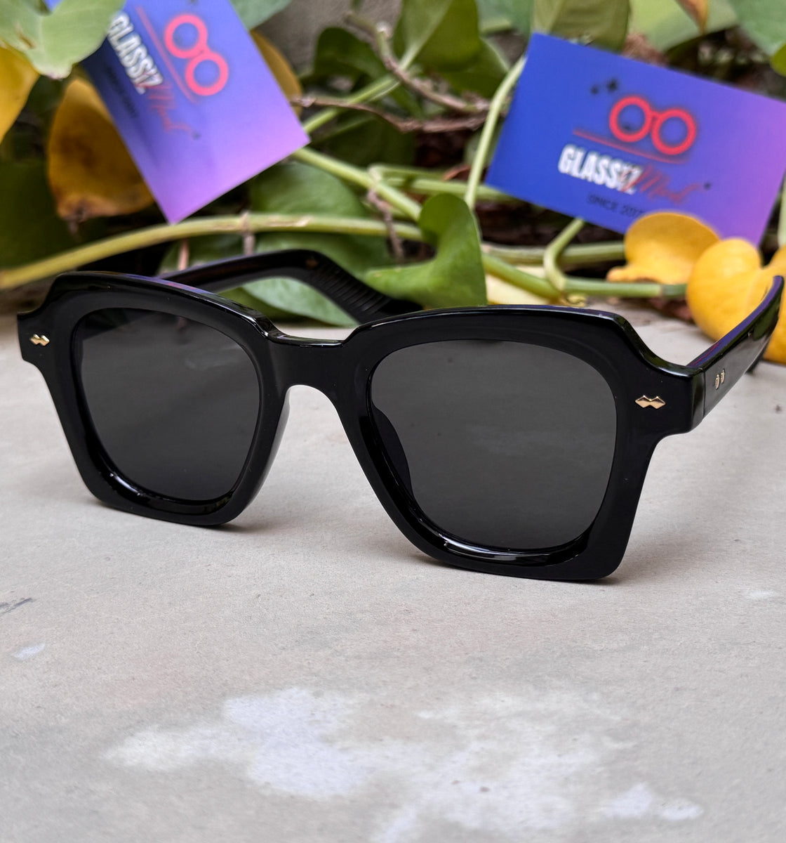 Moscot – 6504 – 47 - Black – Acetate  – Sunglasses - Unisex