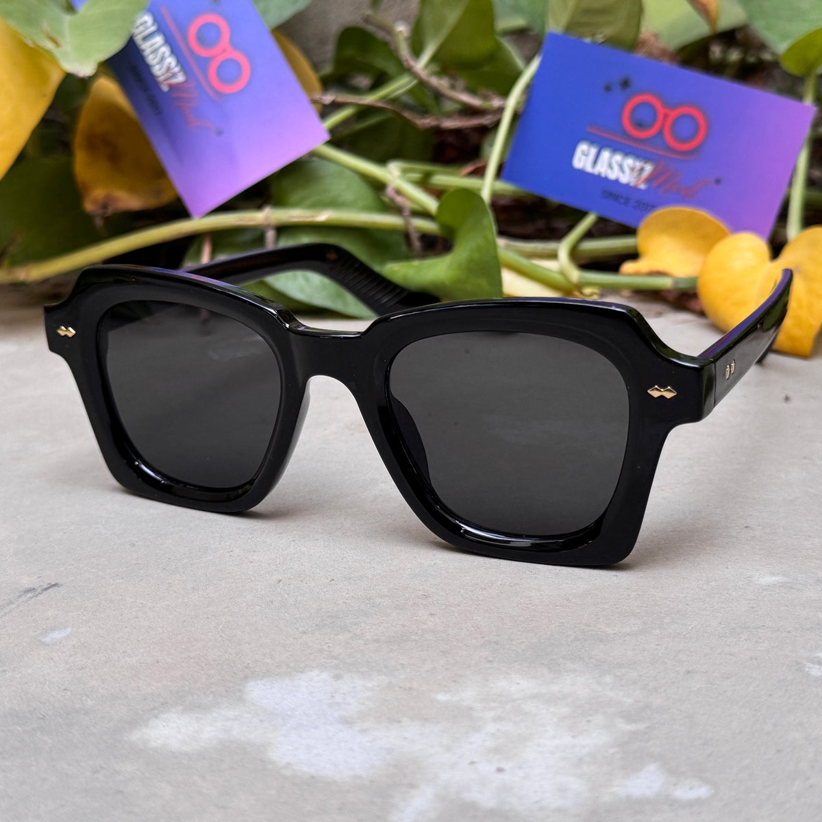 Moscot – 6504 – 47 - Black – Acetate  – Sunglasses - Unisex