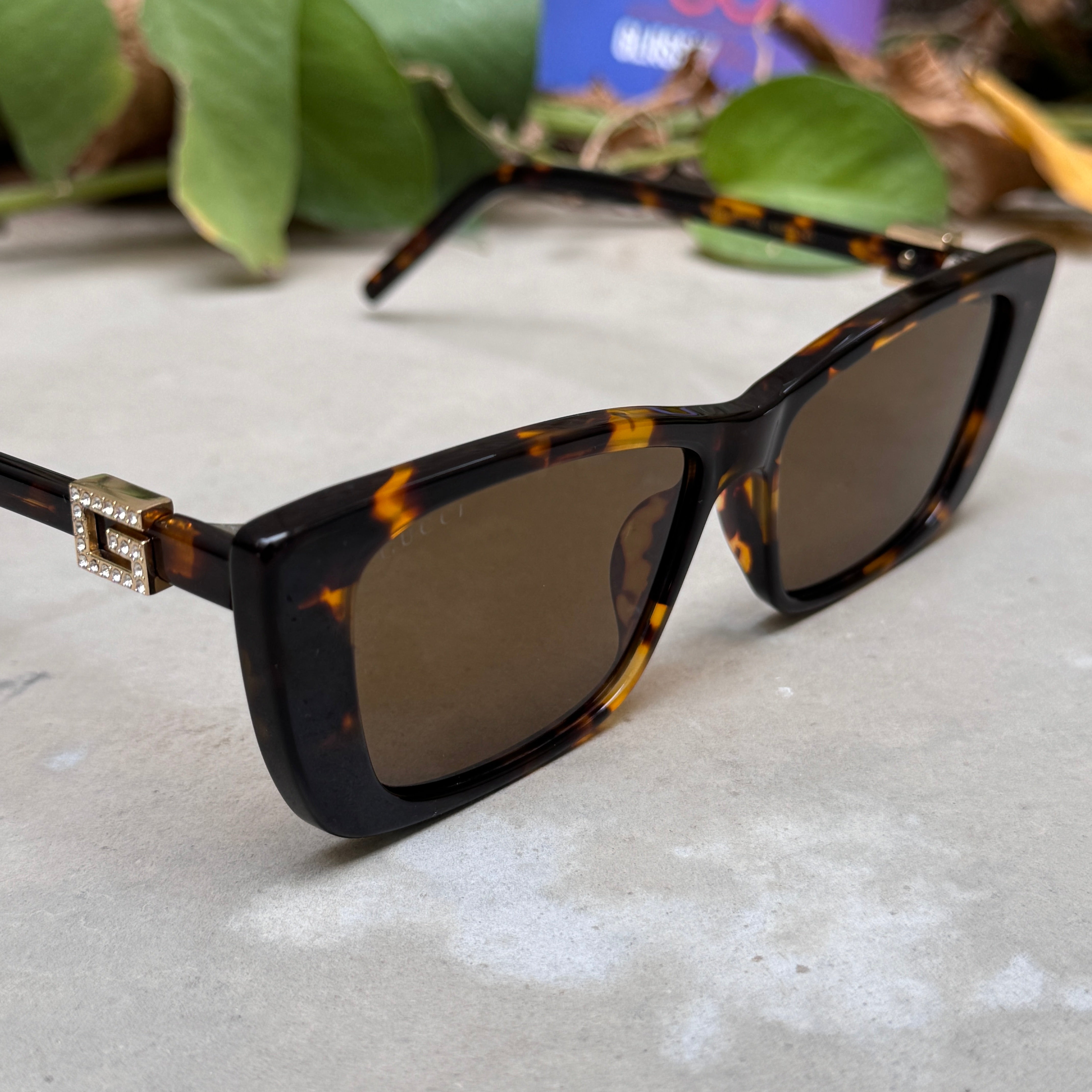 Gucci – 168 - 53 - Tortoise Brown – Acetate - Sunglasses – Ladies - Premium