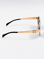 Celine – 2124 - 58 – Golden Black – Metal – Sunglasses - Unisex