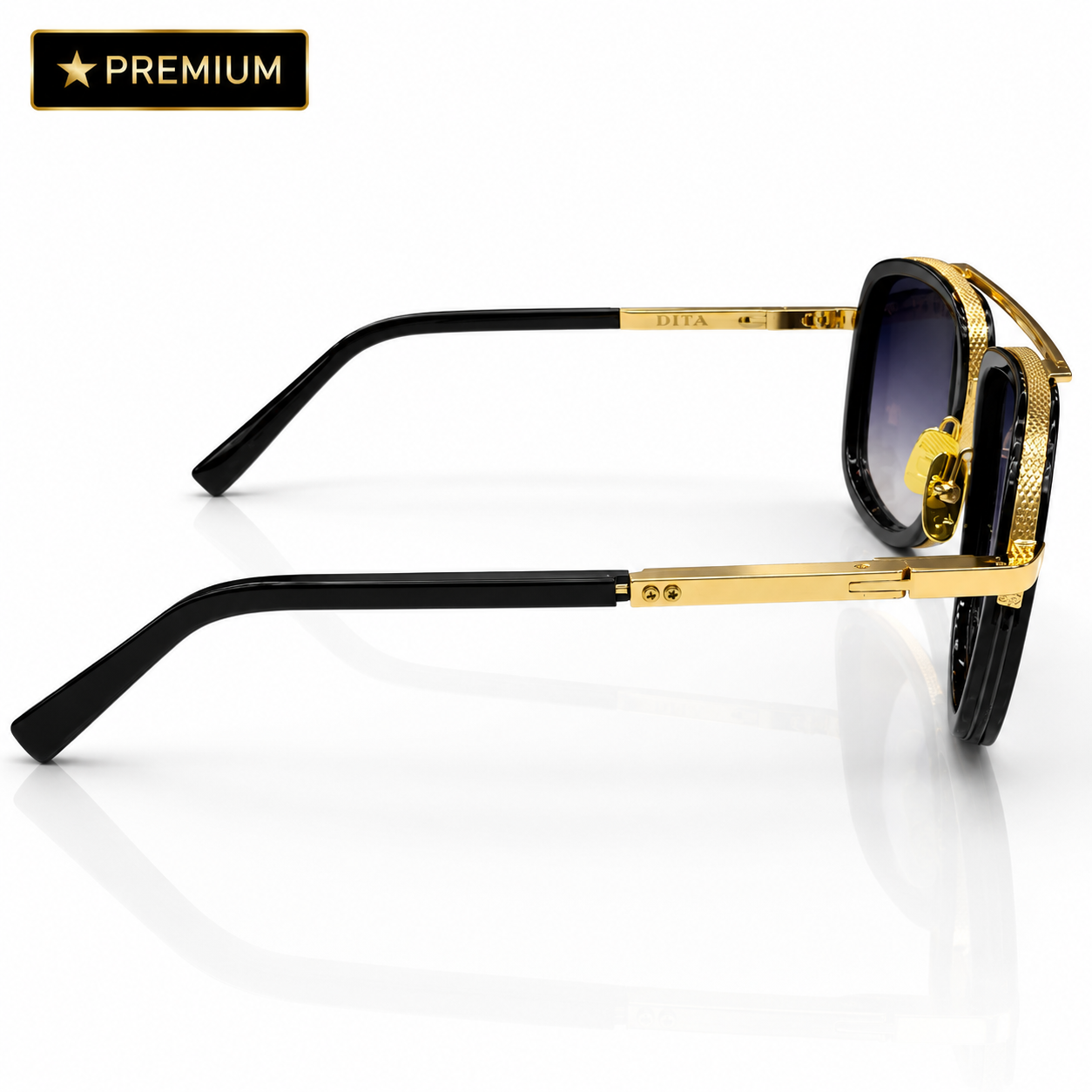 Dita – 2030 - 60 – Golden Gradient - Metal - Sunglasses – Unisex - Premium