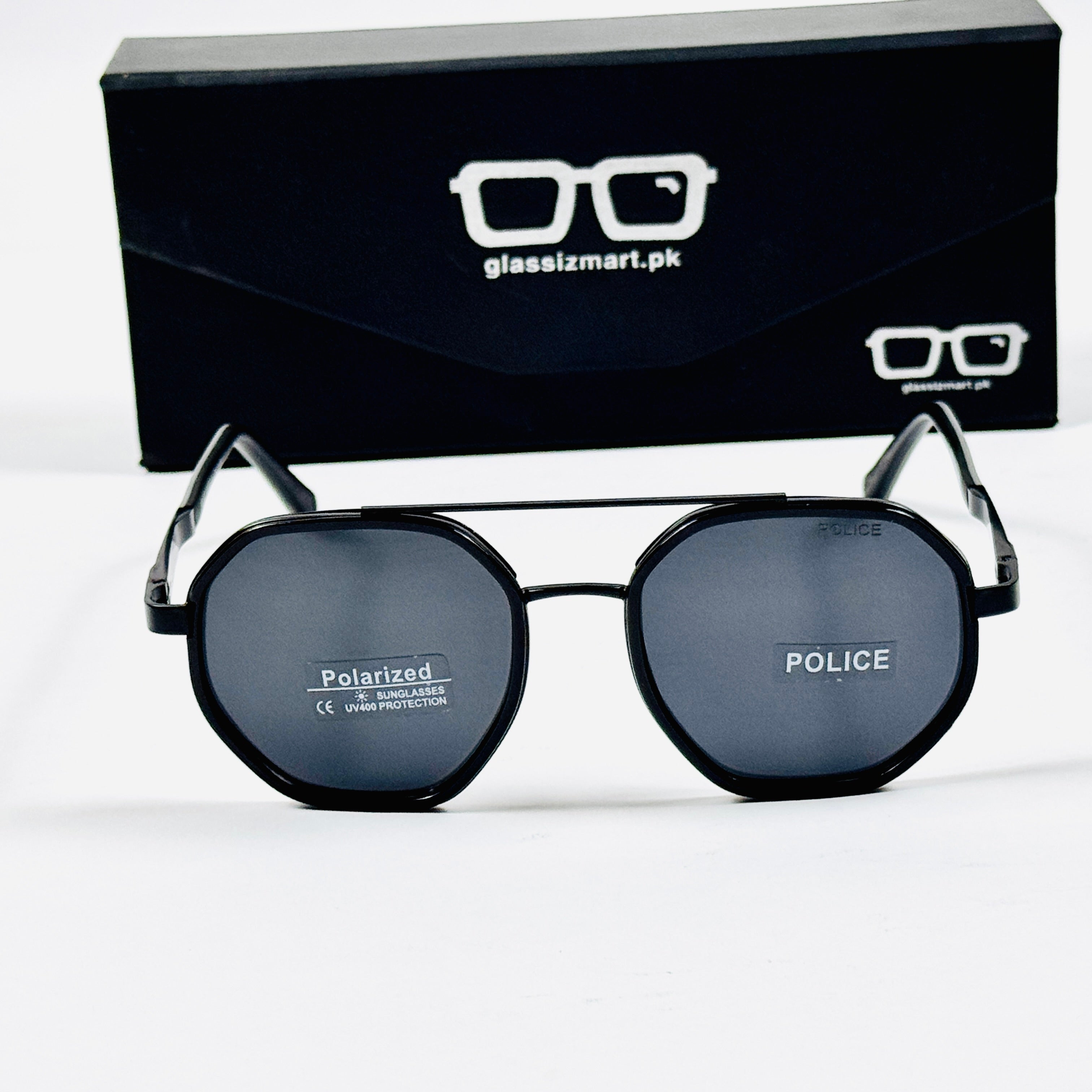 Police – 802 – 50 – Black – Metal - Sunglasses – Unisex