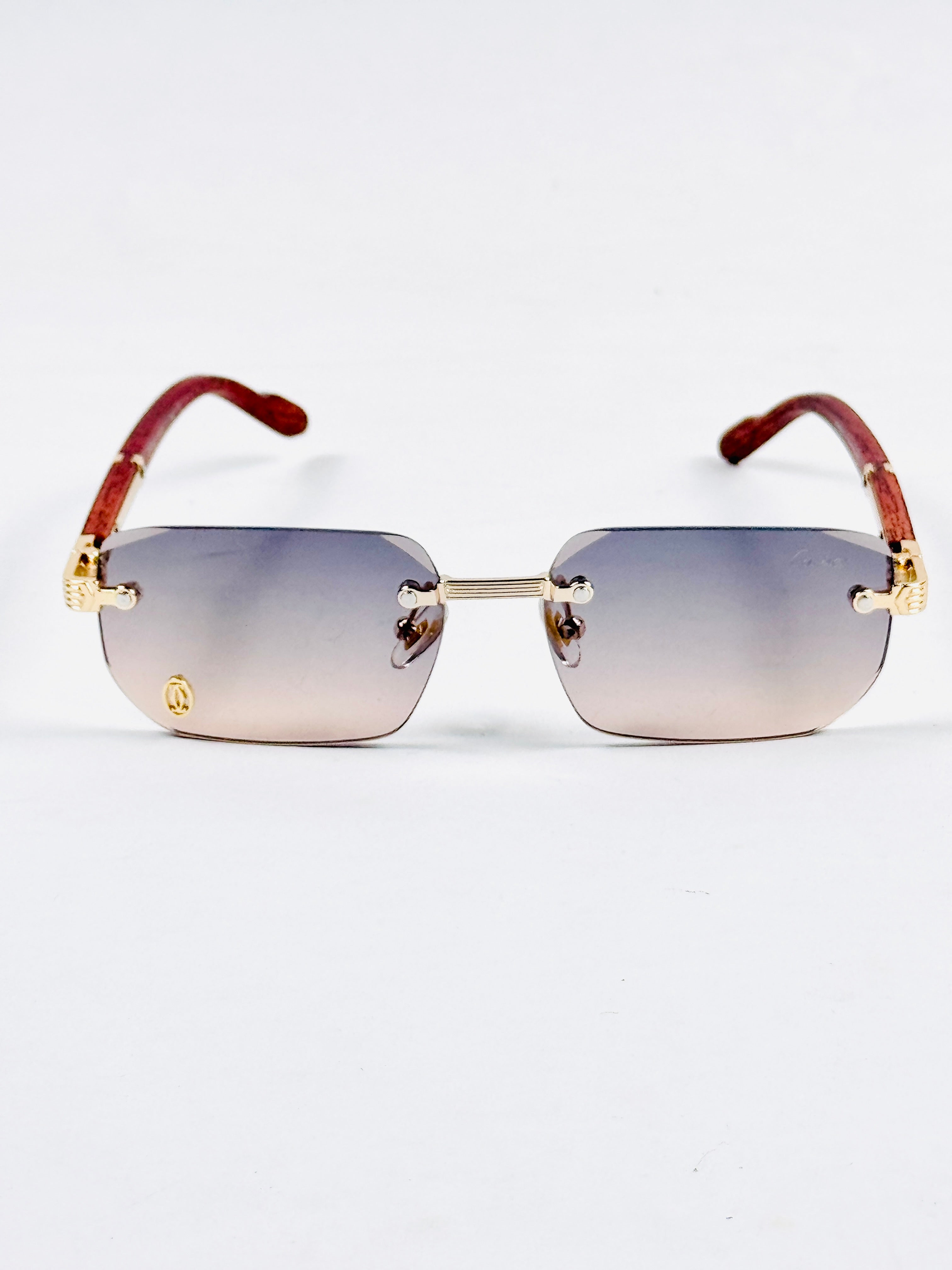Cartier – 82200 – 51 – Multi – Rimless – Sunglasses – Unisex