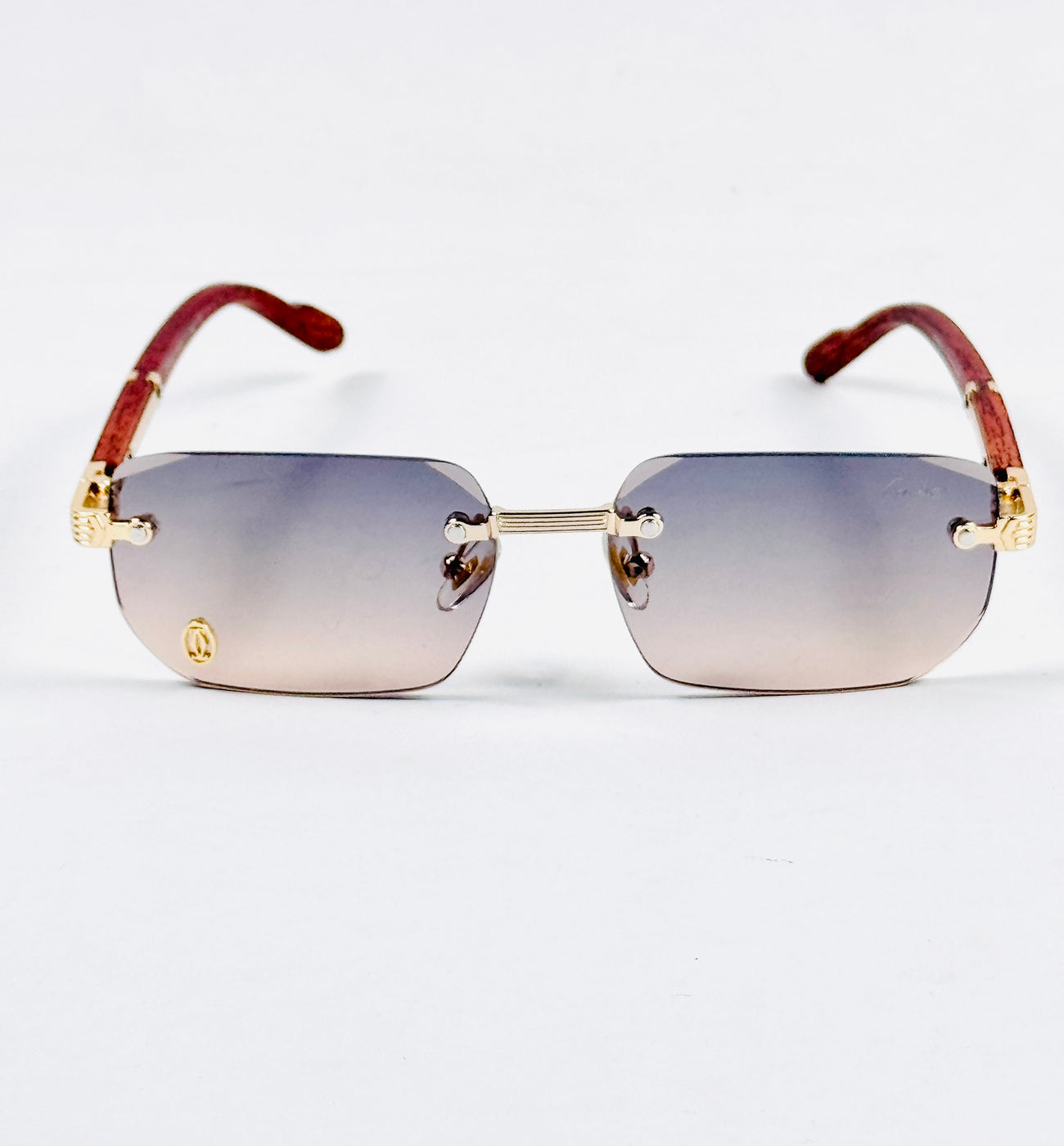Cartier – 82200 – 51 – Multi – Rimless – Sunglasses – Unisex