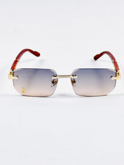Cartier – 82200 – 51 – Multi – Rimless – Sunglasses – Unisex