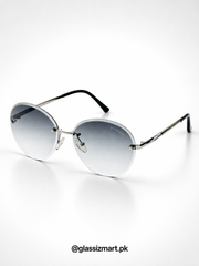 Bvlgari – 20352 - 55 – Silver Green Gradient – Metal - Sunglasses – Ladies