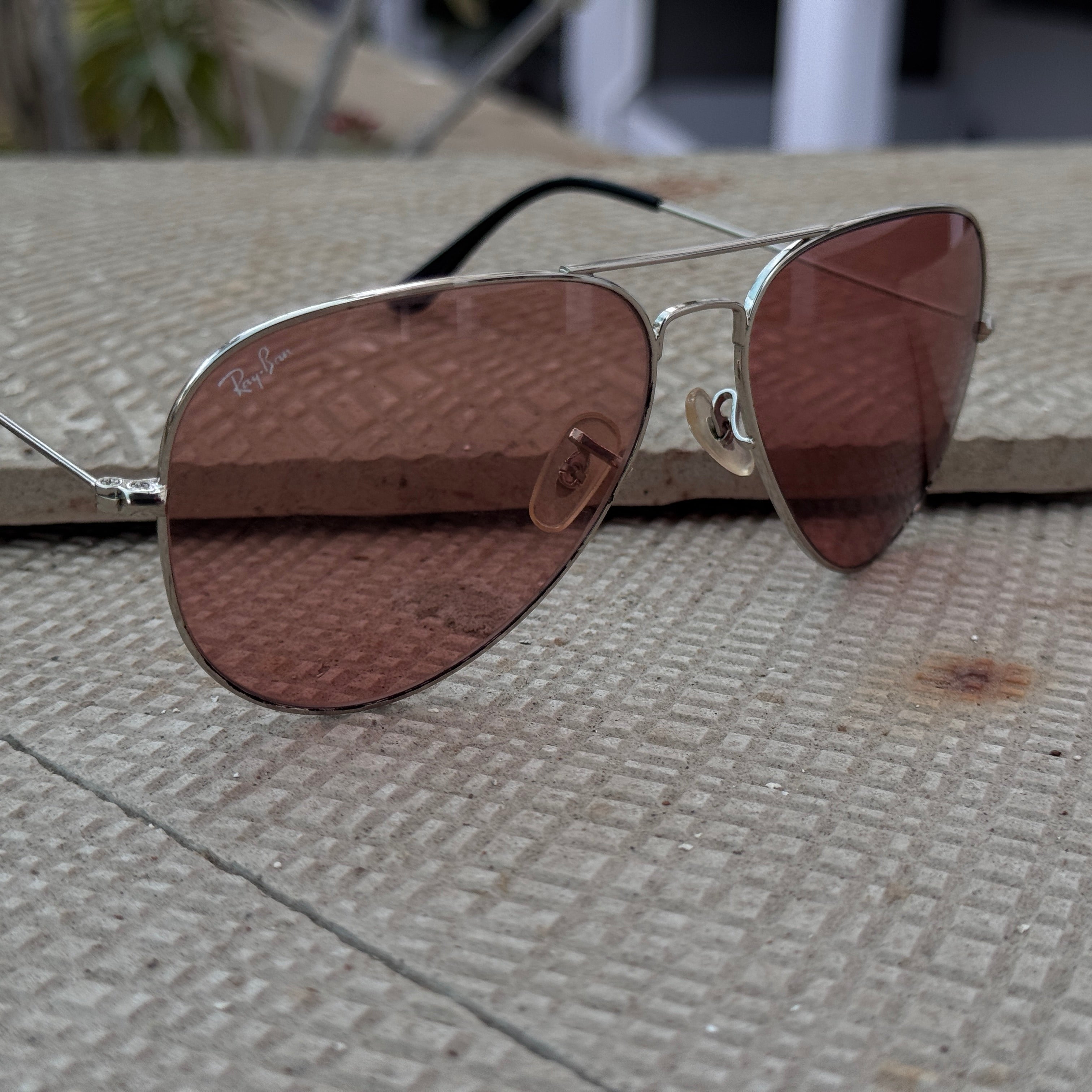 Rayban – 3035 – 62 – Silver Pink– Metal – Sunglasses – Unisex - Premium