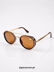 Lacoste – 014 – 53 – Golden Brown – Metal – Sunglasses – Unisex