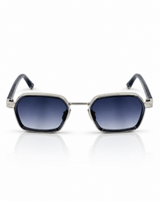 Gucci - 2074 - 51 - Silver Gradient - Metal - Rectangle - Sunglasses - Premium
