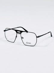 Cartier – 18010 – 55 – Silver Black –  Metal - Optics – Unisex