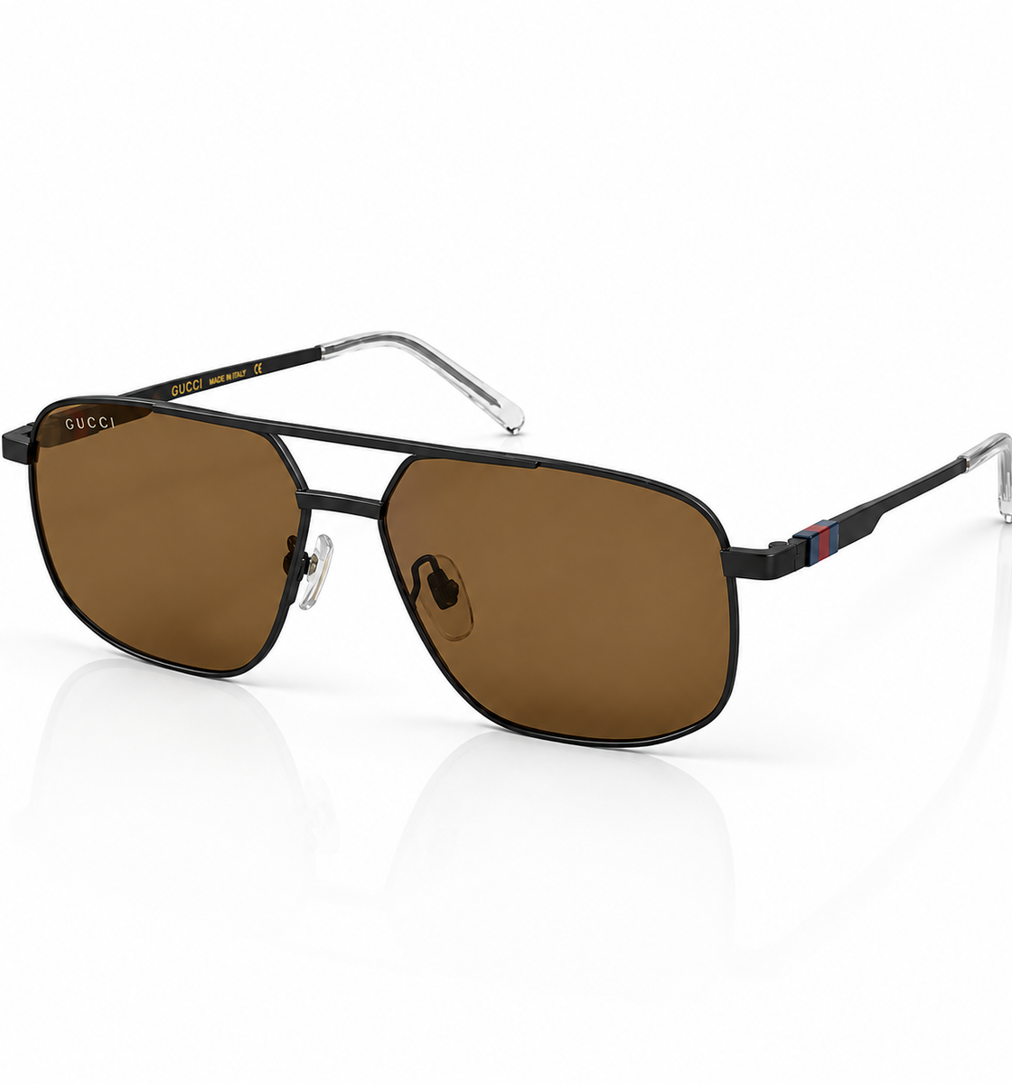 Gucci – 1676 - 58 – Brown - Metal - Sunglasses – Unisex - Premium