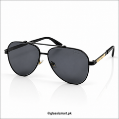 Cartier – 58473 – 60 – Black – Metal – Sunglasses – Unisex
