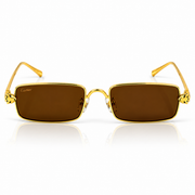 Cartier – 0473 - 54 – Golden Brown - Metal - Sunglasses – Unisex - Premium
