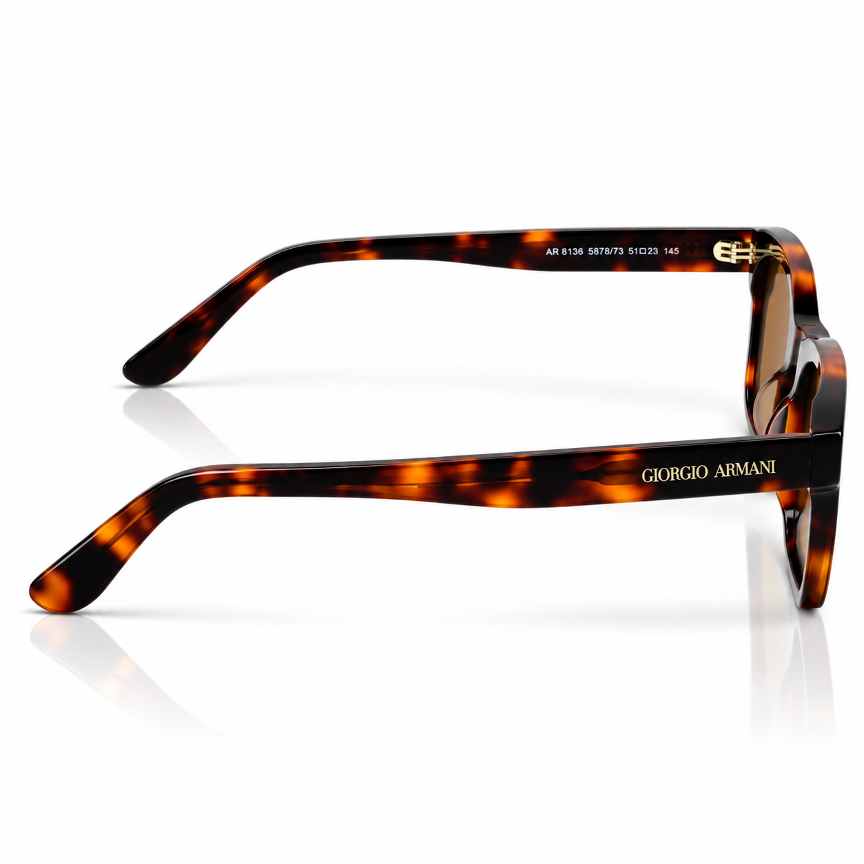 Armani - 8138 - 51 - Tortoise Brown - Acetate - Sunglasses - Unisex - Premium