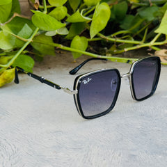 Rayban – 277 – 56 – Silver Black – Metal – Sunglasses – Unisex
